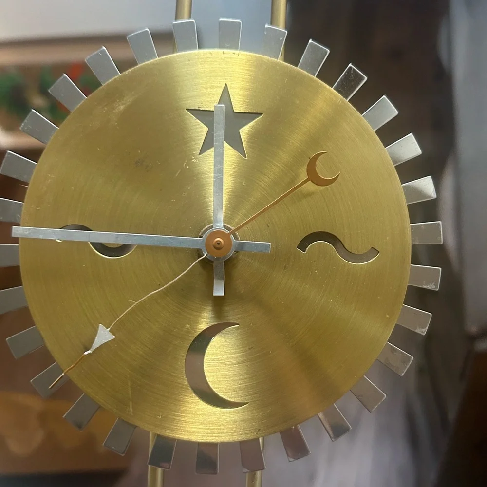 IKEA Dilla Sunburst Moon and Stars Clock